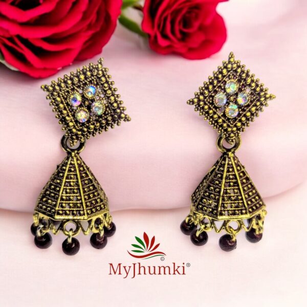 Oxidised Jhumka Earring For Women